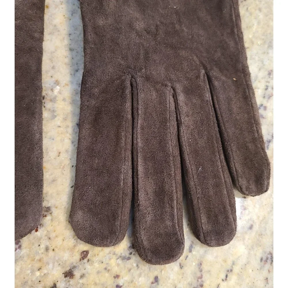 Aris Womens Size L/XL Brown Suede Leather Lined 9